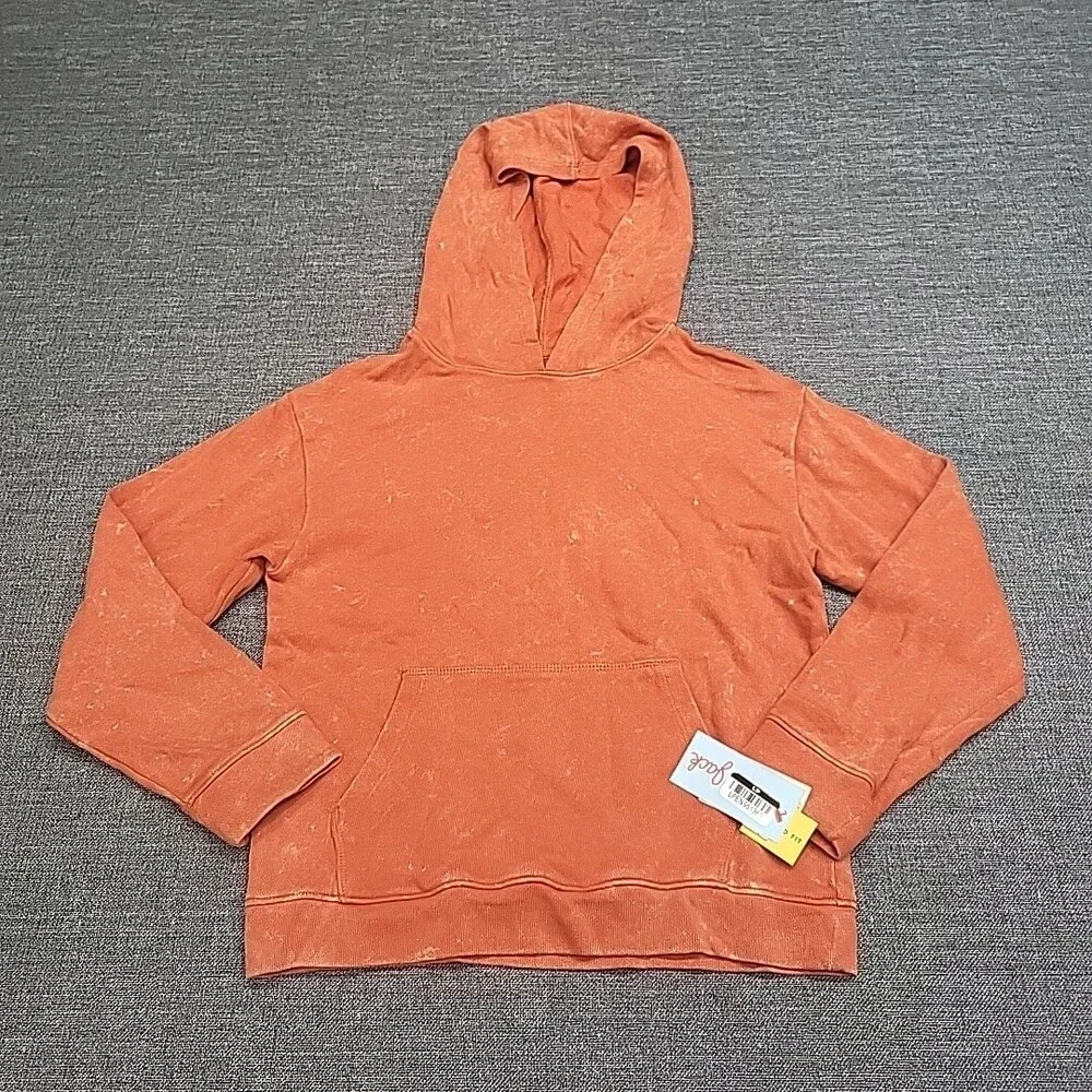 Kids Boys Girls Pullover Hoodie Sweatshirt Small Size 6/7 Cinnamon Wash